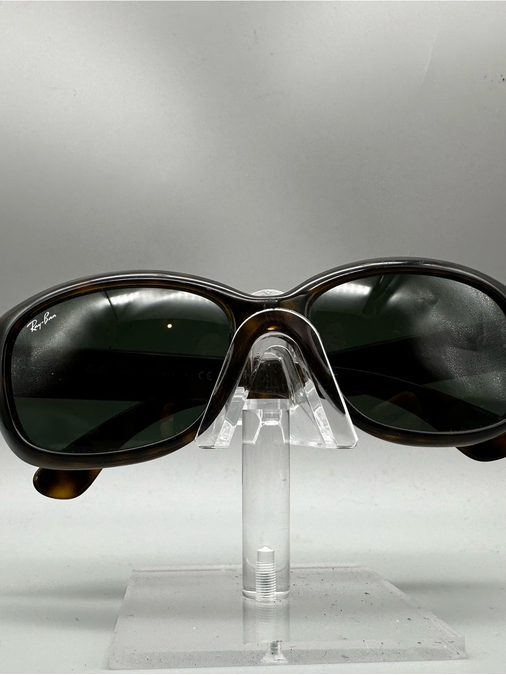Ray-Ban Jackie Ohh Sunglasses RB 4101 710 Tortoise Shell Green Lens Italy